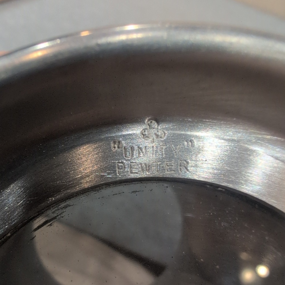 Unity Pewter Vintage 1966 Annual Staff Engraved Tankard Mug Silver Tone NA310 - Picture 6 of 6